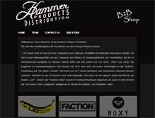 Tablet Screenshot of hammer-products.com